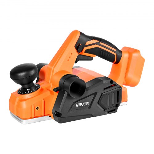 VEVOR Cordless Handheld Planer, 82 mm Cut Width, 15000 RPM Electric Hand Wood Planer with Brushless Motor, Adjustable Cut Depth for Woodworking, Compatible with VEVOR 18V Battery (Bare Tool Only)