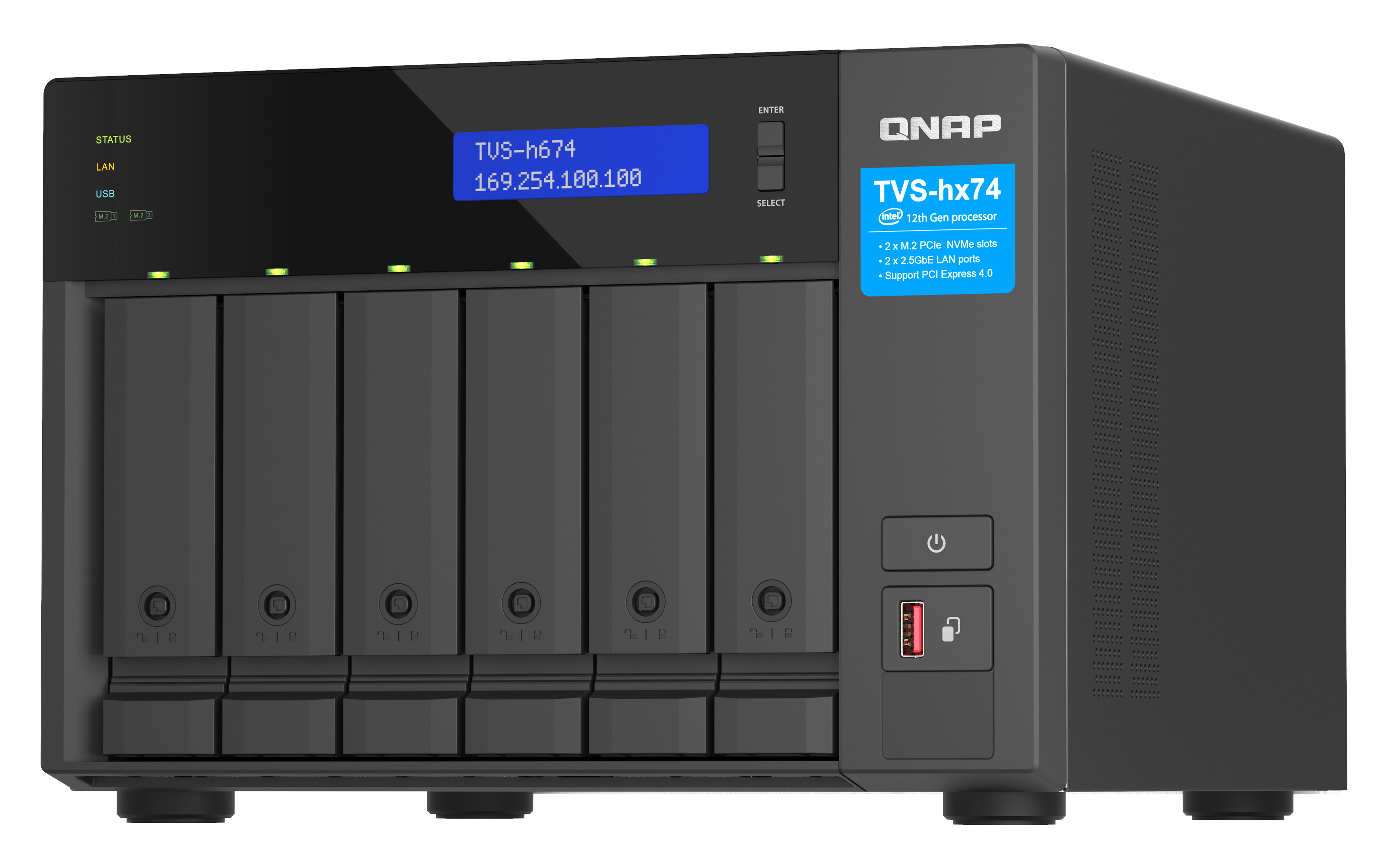 QNAP TVS-H674T-I5-32G - NAS-Palvelimet