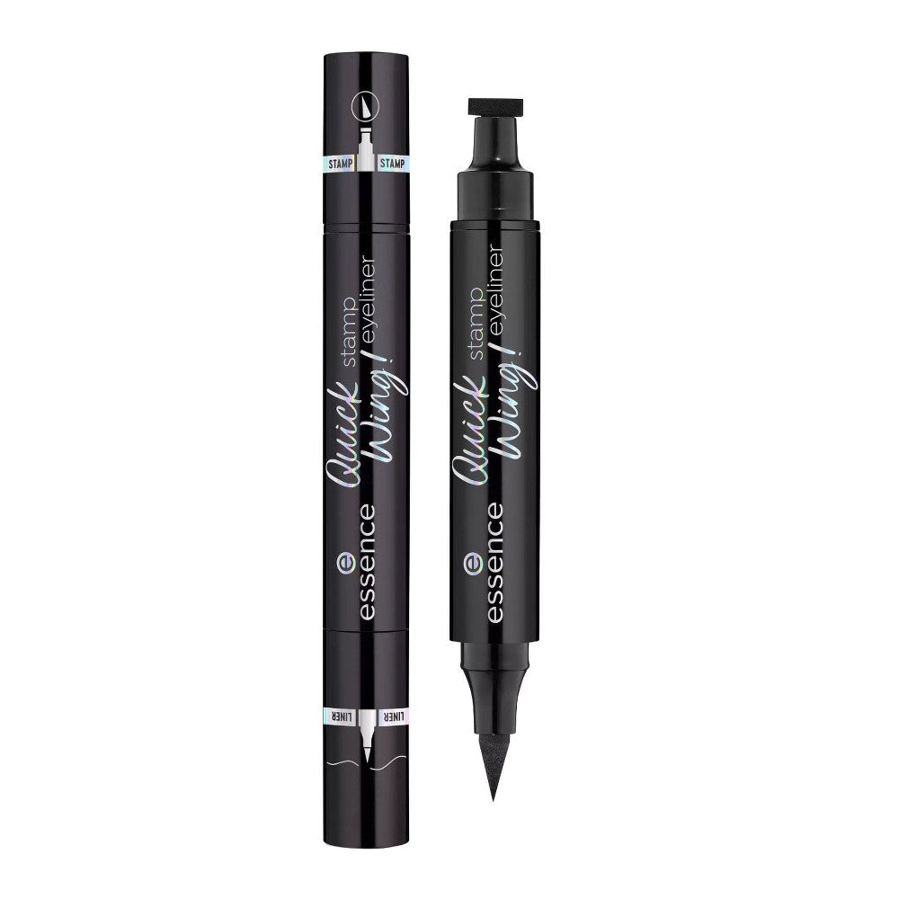 Essence Eyeliner + Leimasin Quick Wing  - 01 Musta 3,5 ml