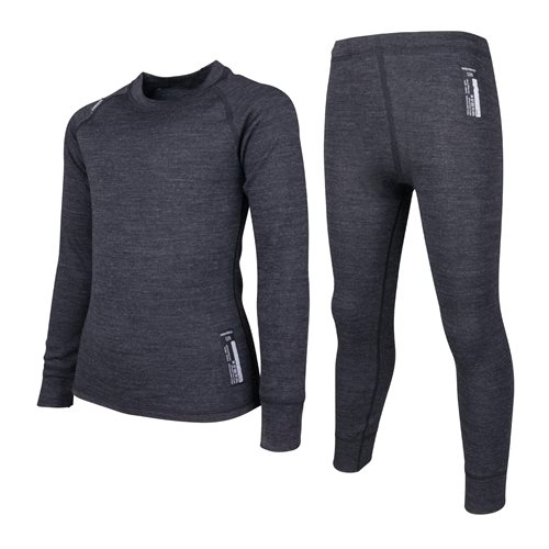 Lindberg Merino Set Black Melange - 160
