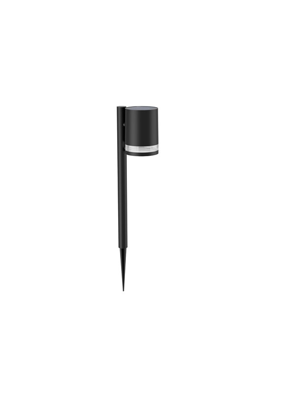 Philips Fyce aurinkokennovalaisin 1,5W, Ulkotilojen jalka-/tolppavalaistus, Musta, Muovi, IP44, Patio, Puutarha, III