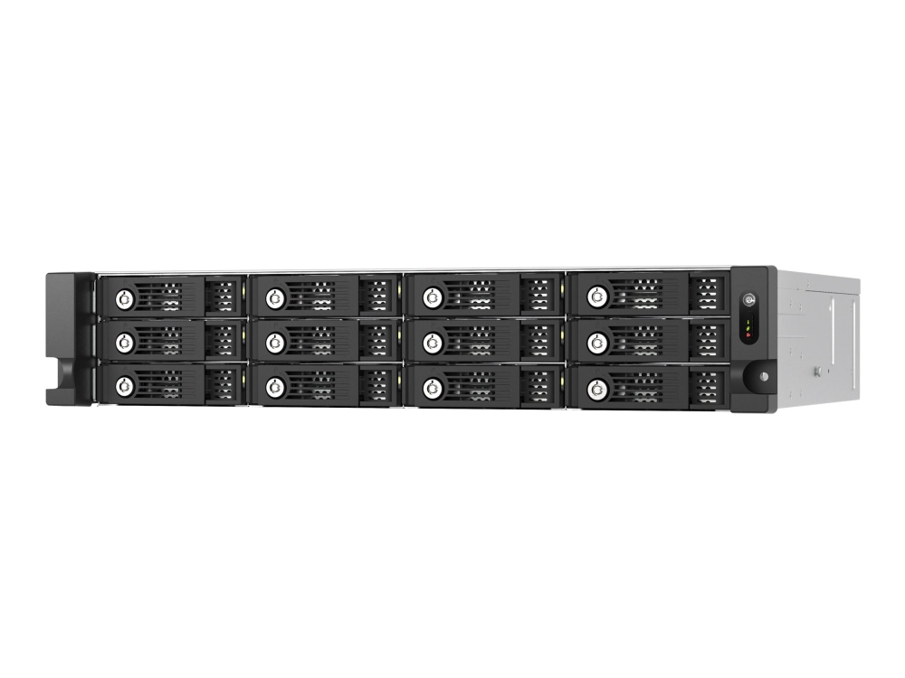 QNAP TL-R1200PES-RP - Laajennuskotelo (JBOD), Musta, Harmaa