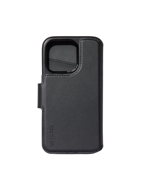 Decoded Leather Detachable Wallet Iphone 13, Iphone 14, Iphone 15 Musta