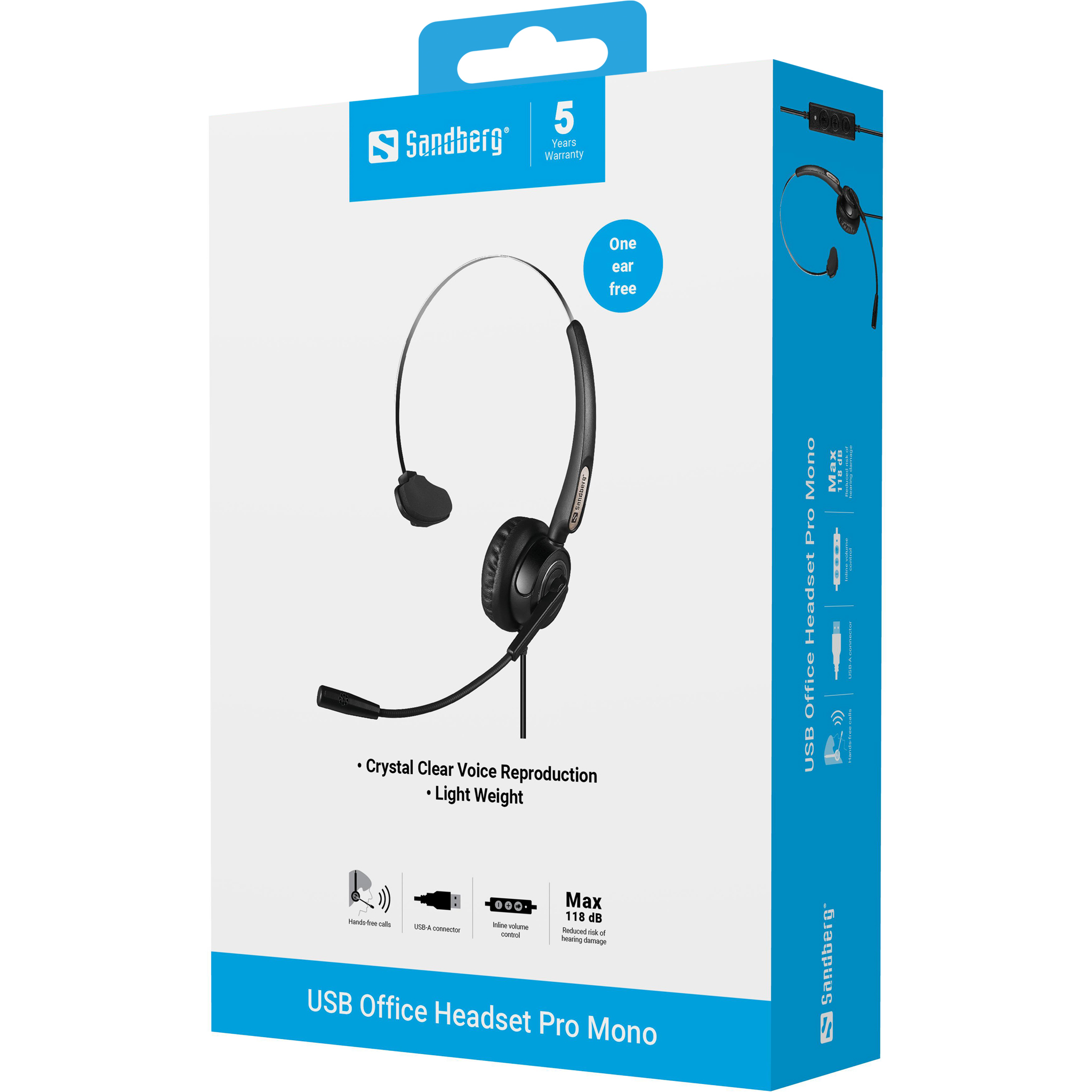 Sandberg Office Headset Pro Mono (USB)