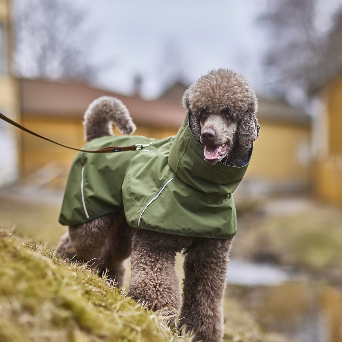 Hurtta Mudventure sadetakki, metsänvihreä