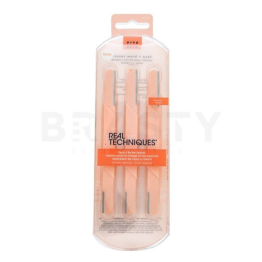 Real Techniques Rasoi per viso e sopracciglia 3 pezzi — Set di rasoi viso
