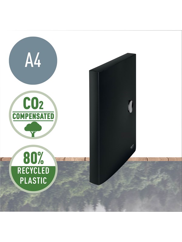 Leitz Recycle laatikkokansio A4 PP musta