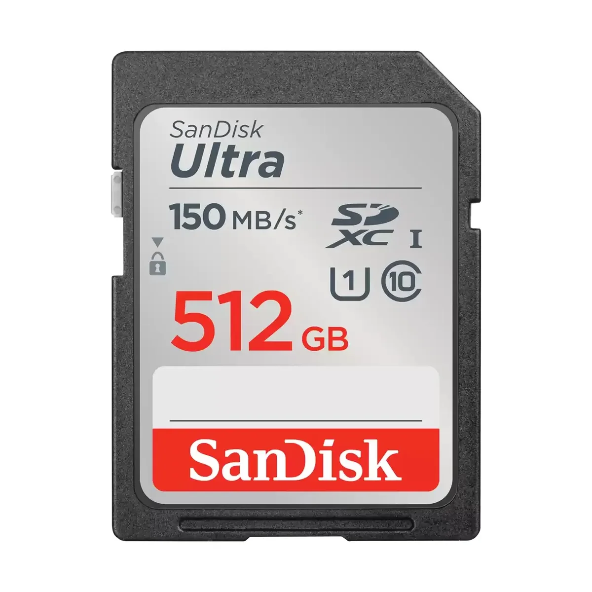 SanDisk Ultra 512 Gt SDXC UHS-I U1 V10 -muistikortti, musta