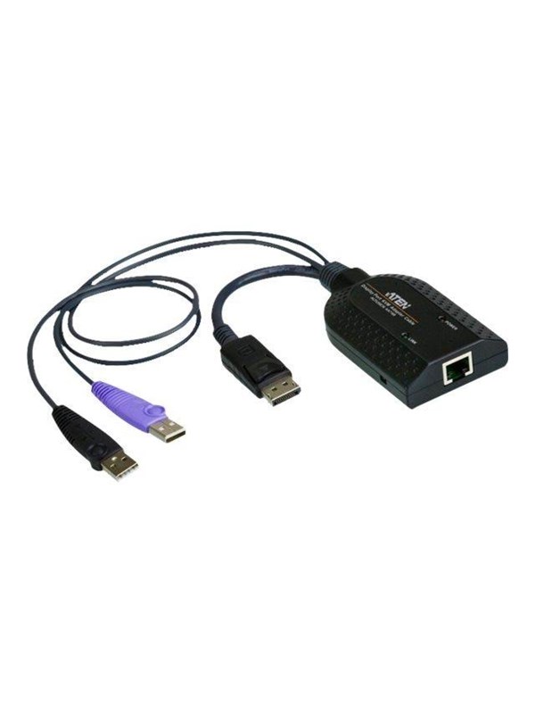 Aten Ka7169 Displayport Usb Virtual Media Kvm Adapter Cable With Smart Card Reader (cpu Module)