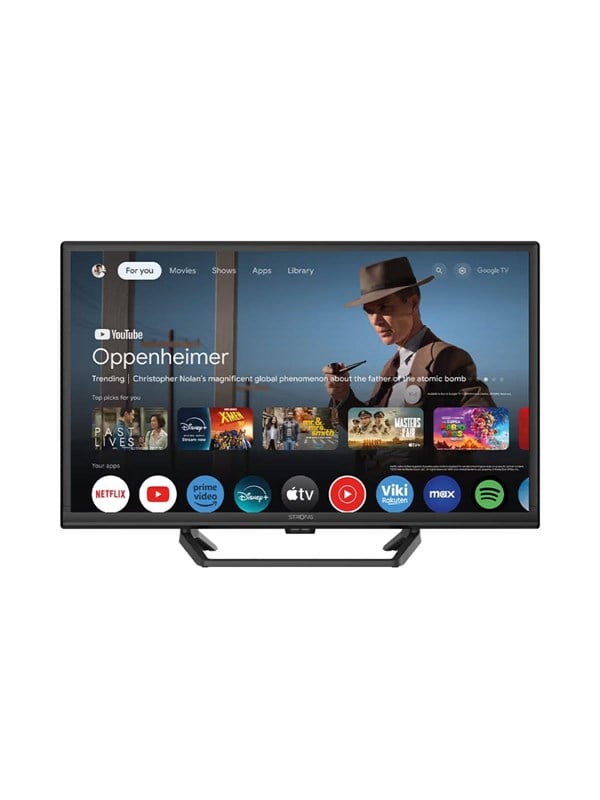 Strong 24" Televisio LED 720p High Dynamic Range 10 (HDR10) HD 12V GOOGLE TV Central Stand | HDR 10