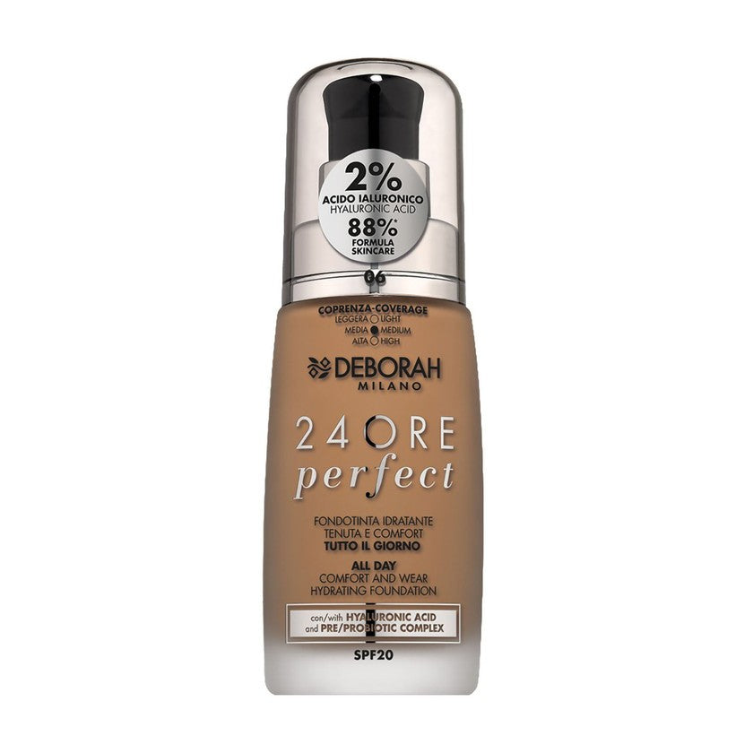 Deborah 24Ore Perfect Foundation with Hyaluronic Acid 6 - Caramell