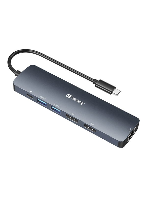 Sandberg USB-C 8K -näyttöasema