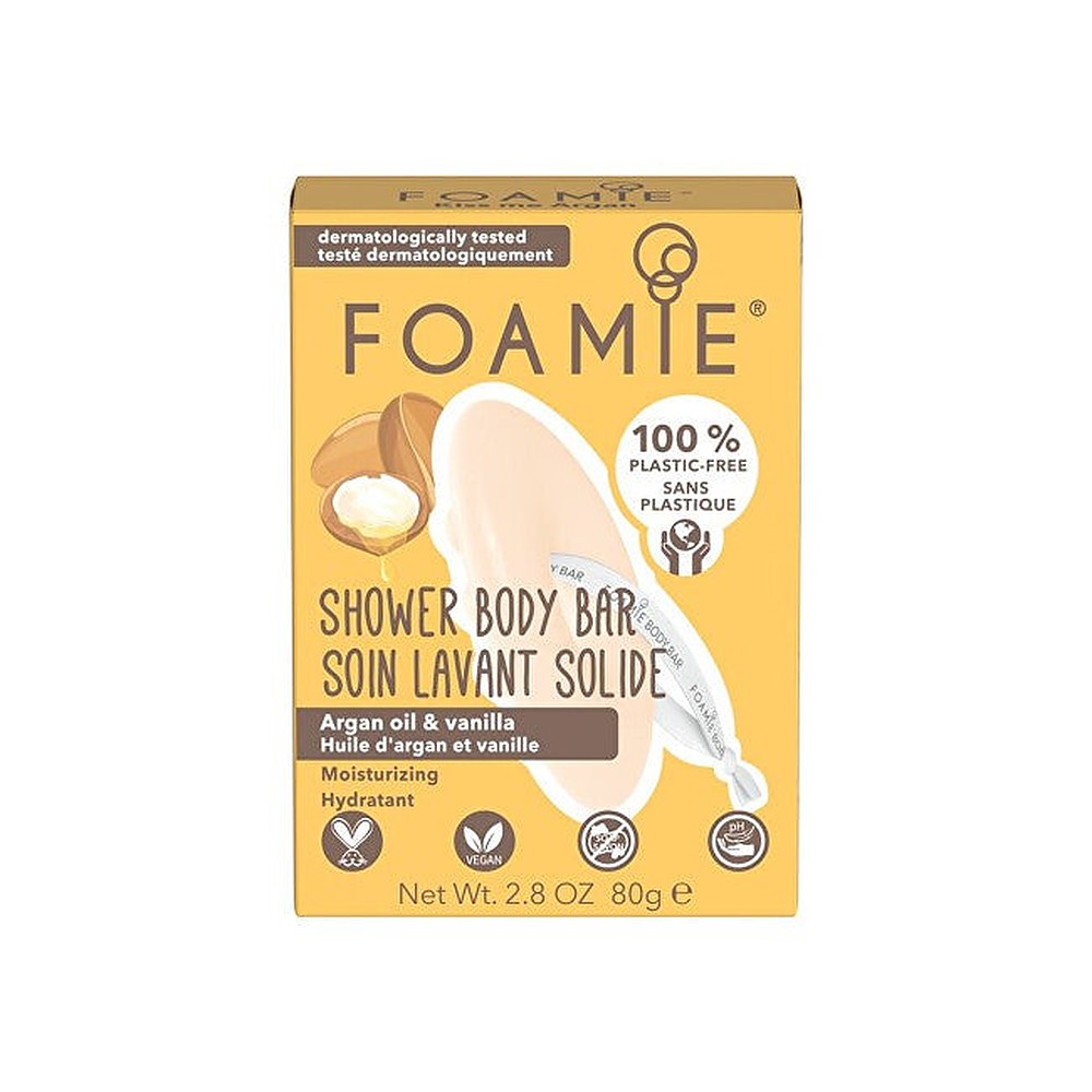 Foamie Shower kiinteä saippua Argan Oil & Vanilla 80 g