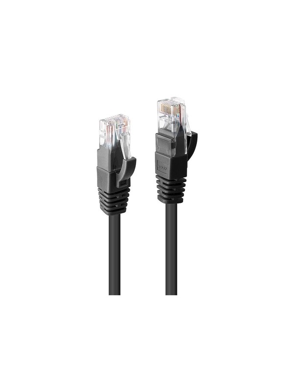 Lindy 48083, 15 m, Cat6, U/UTP (UTP), RJ-45, RJ-45, Musta