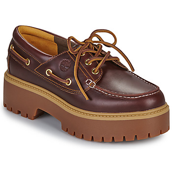 TIMBERLAND Nauhakengät 'Stone Street 3 Eye' ruskea / karamelli / tummanruskea