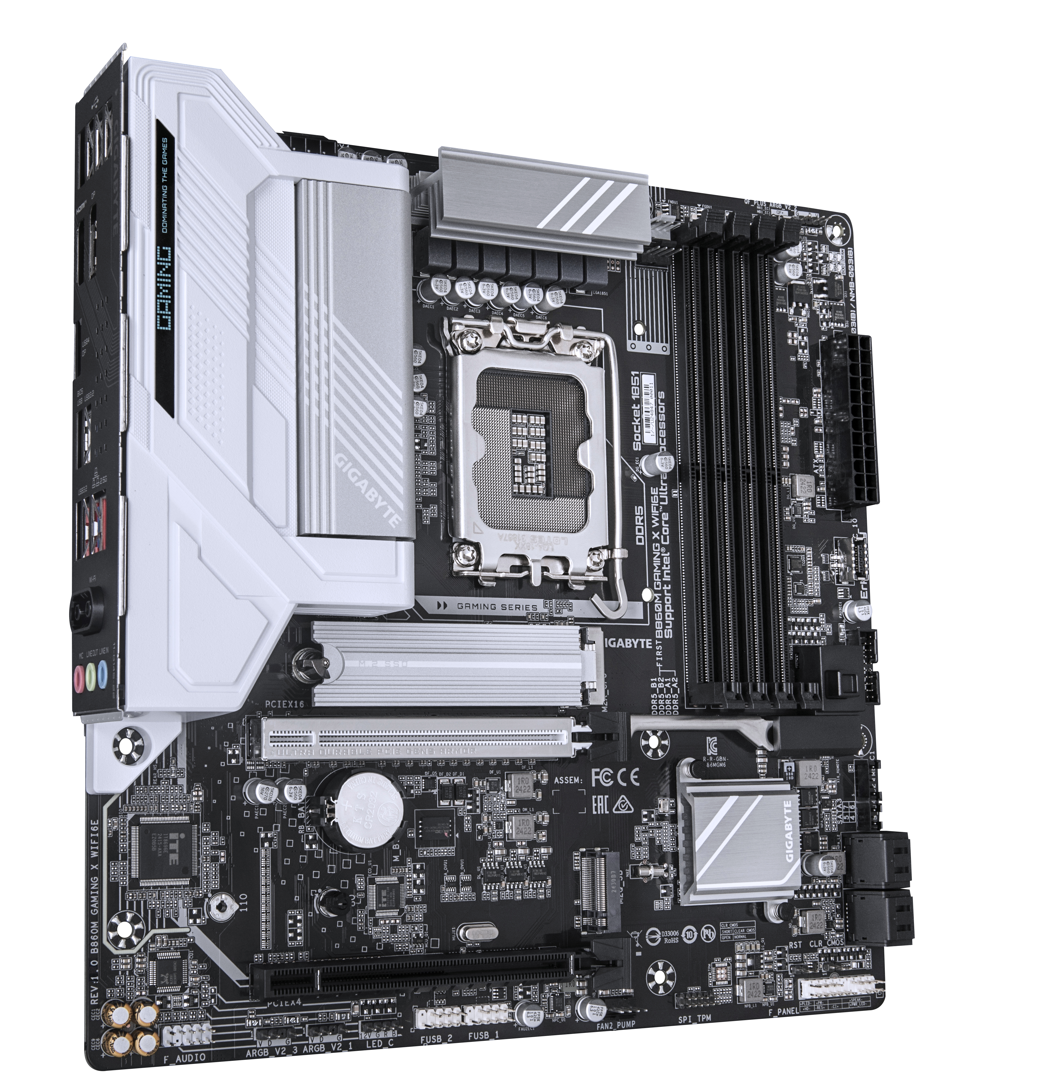 GIGABYTE B860M GAMING X WIFI6E Emolevy - Intel B860 - Intel LGA1851 - DDR5 RAM - Micro-ATX