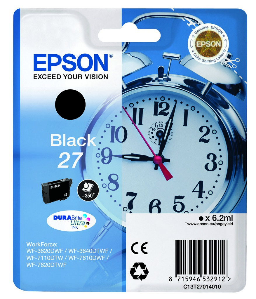 Epson Epson 27 Mustepatruuna musta T2701 Vastaa: N/A
