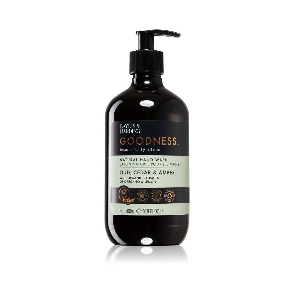 Baylis & Harding Goodness Oud Cedar Amber Sapone Liquido Mani 500ml — Sapone liquido