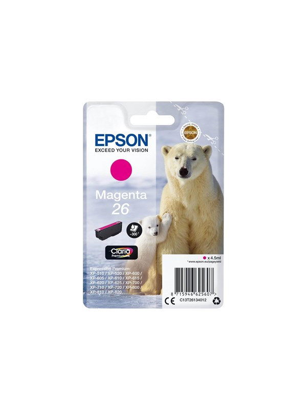 Epson 26 -mustekasetti, 4.5 ml, magenta