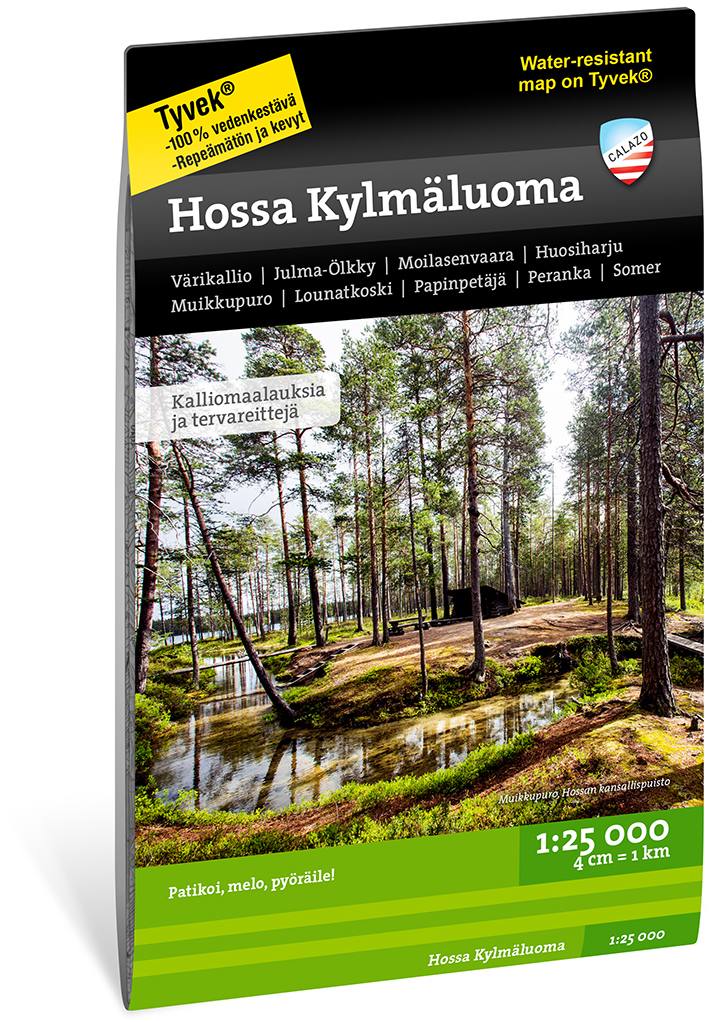 Calazo Hossa Kylmäluoma Tyvek retkeilykartta