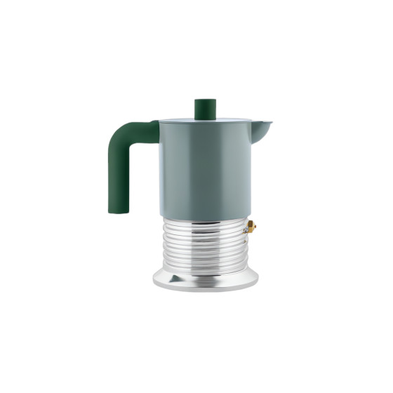 Alessi Vite PM01/3 GR mutteripannu induktioliedelle – 3 kuppia, salvianvihreä