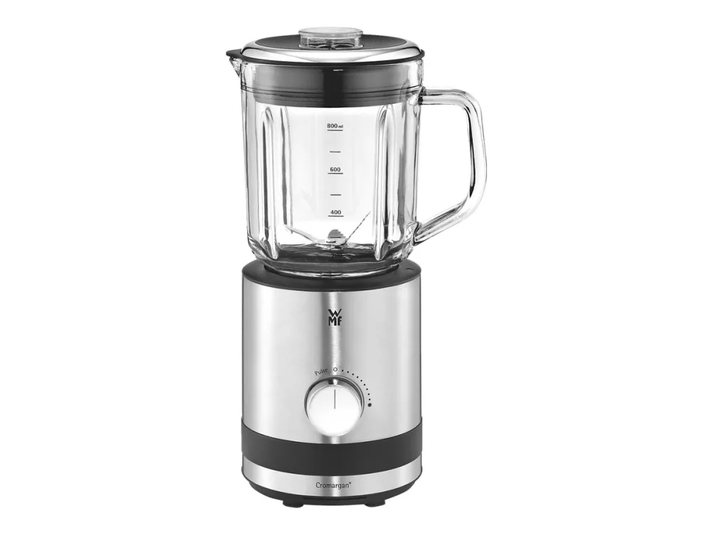 WMF KITCHENminis 04.1649.0011 400 W 0,8 l -tehosekoitin, musta, ruostumaton teräs, läpinäkyvä