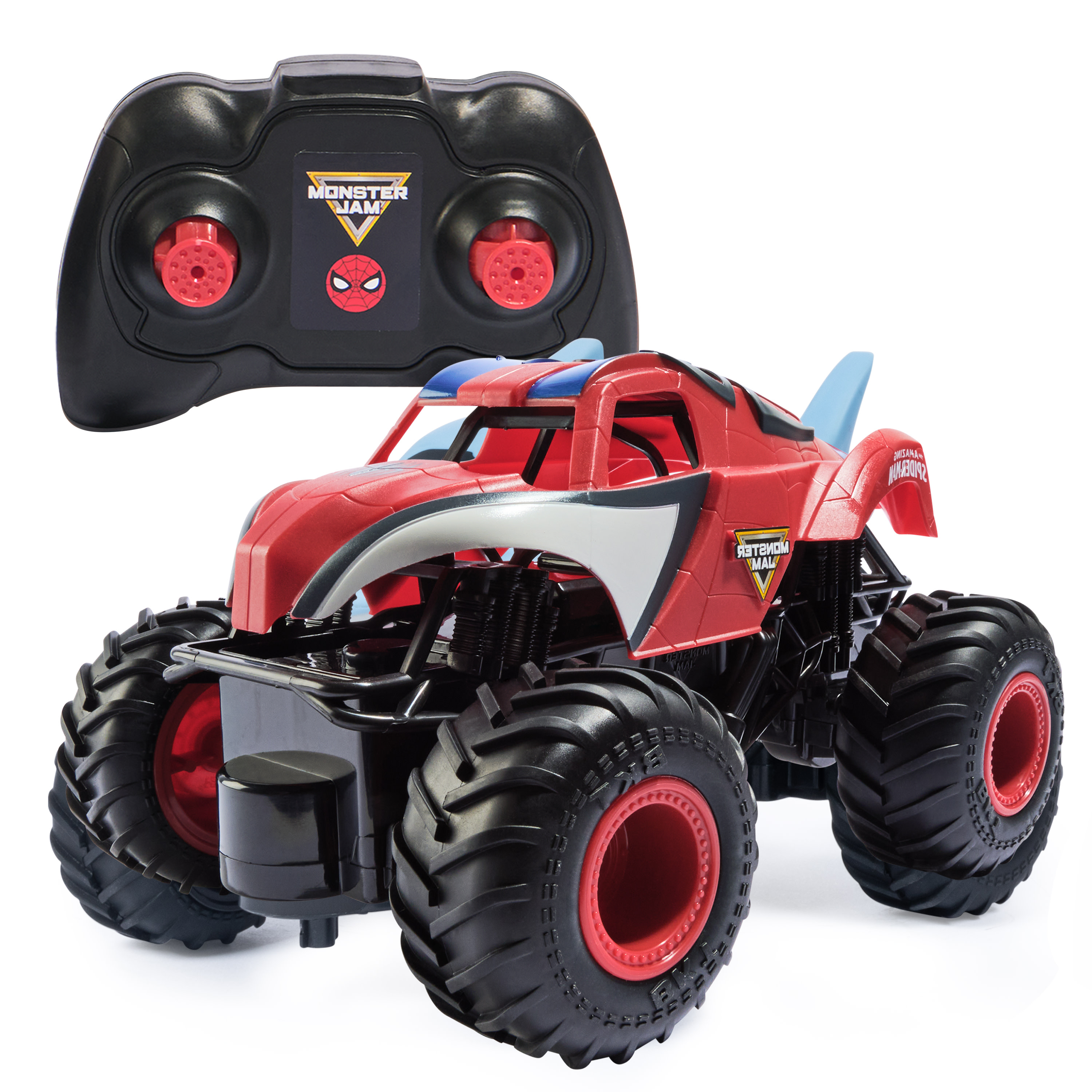 Monster Jam MJC RDC 1t24 SpiderMan RC GML, Monster truck, 4 vuosi/vuosia, Muovi, Musta, Punainen
