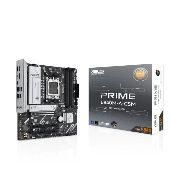 ASUS PRIME B840M-A-CSM Emolevy - AMD B840 - AMD AM5 - DDR5 RAM - Micro-ATX
