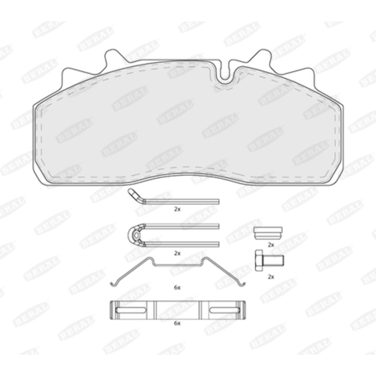 Jarrupalat, levyjarru BERAL BCV29159TK