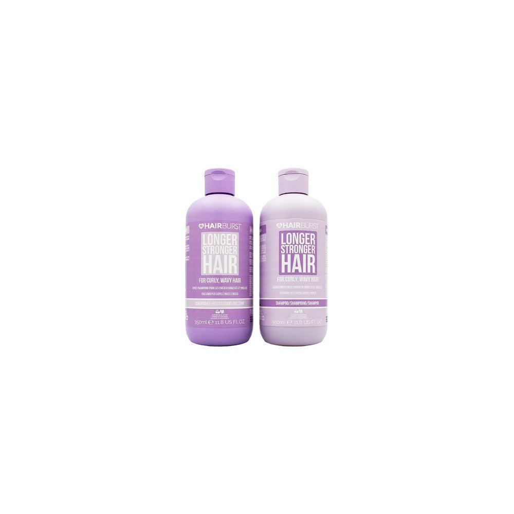Hairburst Pidemmät ja vahvemmat hiukset -lahjasetti kiharille hiuksille 2 × 350 ml