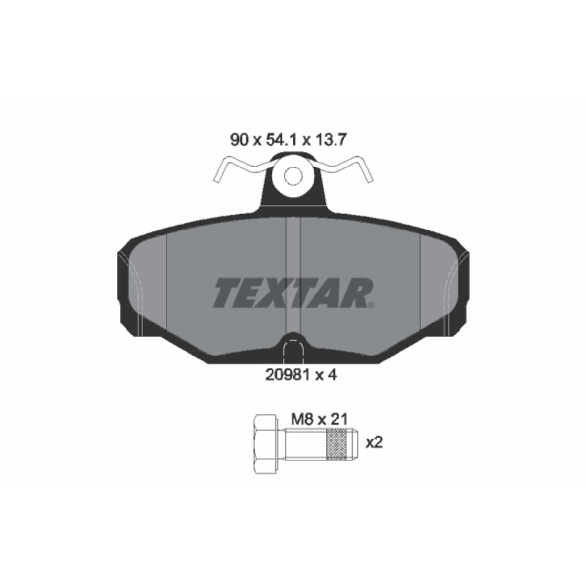 Jarrupalat, levyjarru TEXTAR 2098101