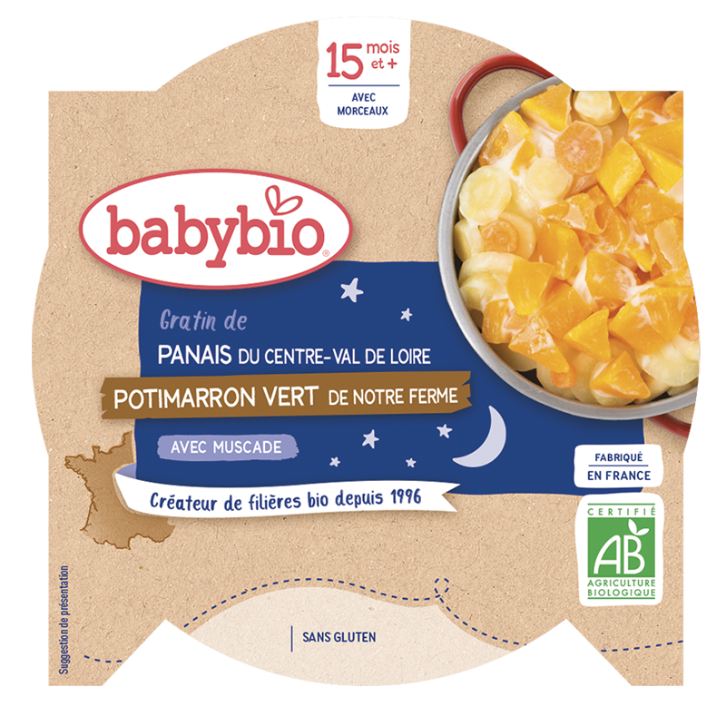 Babybio Illallinen - 15 kuukautta ja vanhemmat - Pasta, Kesäkurpitsa - LUOMU 260 g