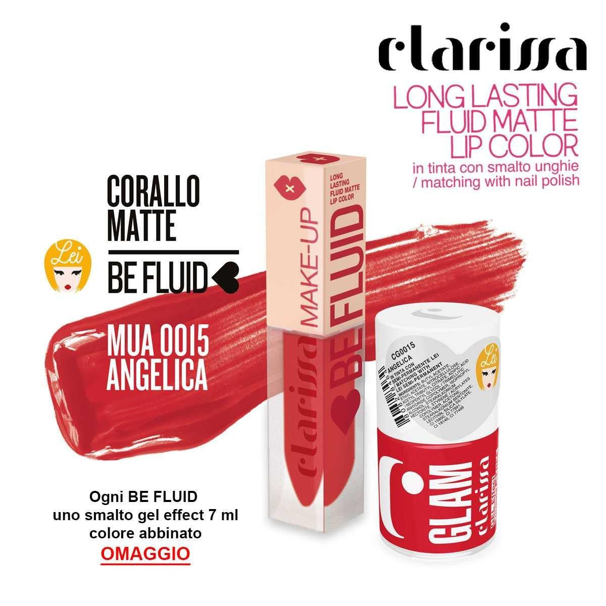 Be Fluid Lip Color Angelica Koralli Matte 4 ml