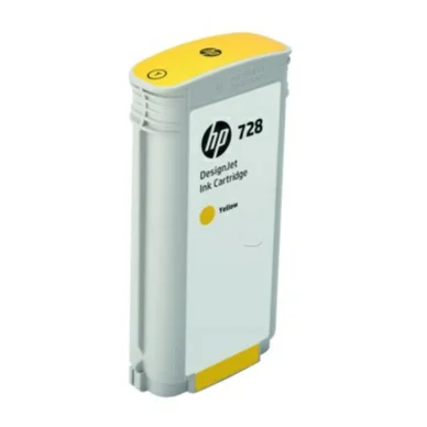 HP 728 -mustekasetti, 130 ml, keltainen