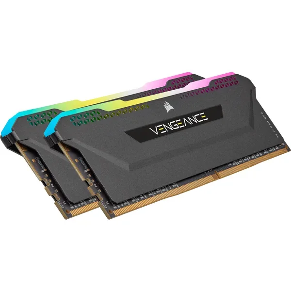 Corsair Vengeance RGB PRO SL DDR4-3200 - 16GB - CL16 - Dual Channel (2 pcs) - AMD Optimized - Musta RGB