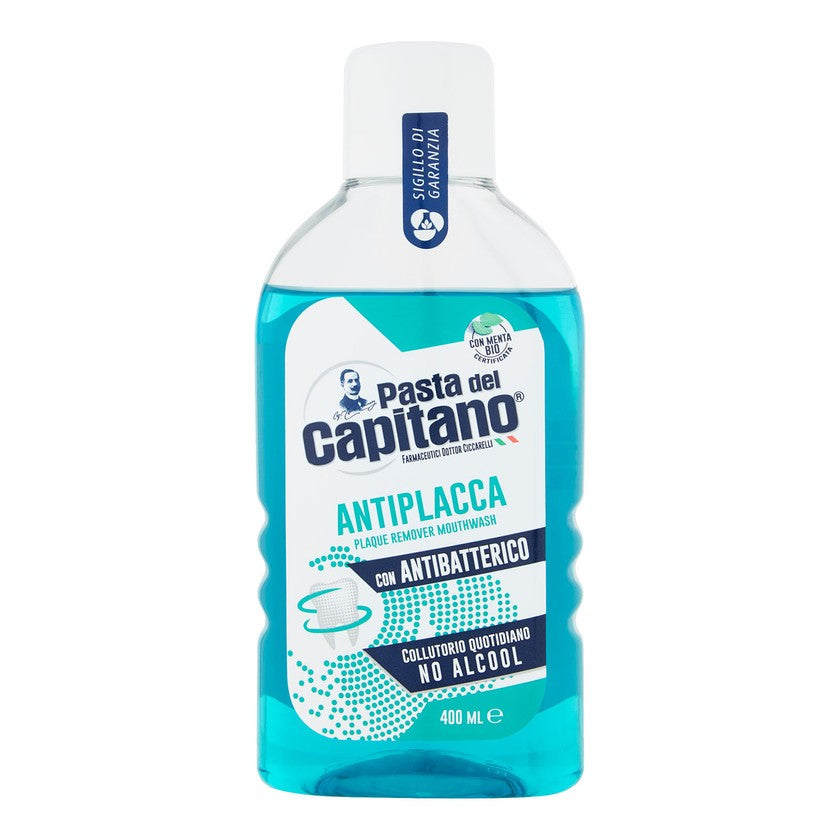 Pasta Del Capitano Vihreä alkoholiton suuvesi plakin ehkäisyyn 400 ml