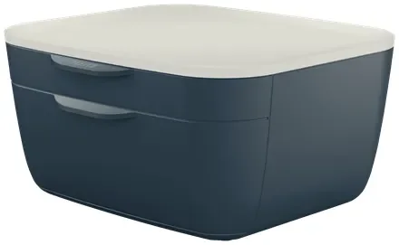Leitz Cosy vetolaatikosto, 2 laatikko(a), Polystyreeni (PS), Musta, Valkoinen, 1 kpl, 251 mm, 143 mm