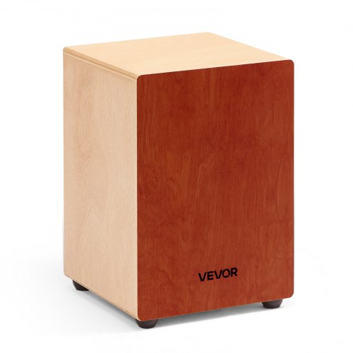 VEVOR Cajon Box Drum, with Internal Guitar Strings, Lightweight Wooden Percussion Box, Portable Birch Wood Drum Musical Instrument with Silicone Feet, for Beginner & Professional, 305 x 305 x 430 mm