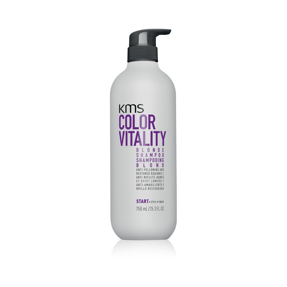 KMS Color Vitality Blonde Kosteuttava shampoo vaaleille hiuksille 750 ml