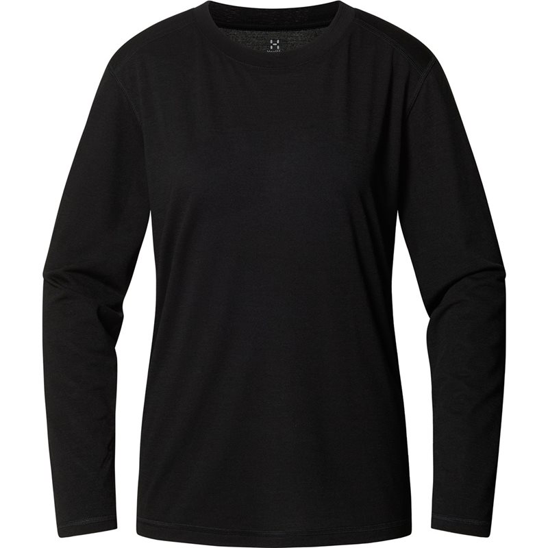 Haglöfs Kaise Wool LS Naisten T-paita True Black - S