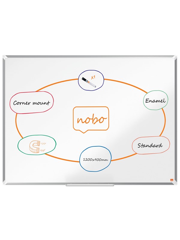 Nobo Whiteboard Premium Plus, Emali 120 X 90 Cm