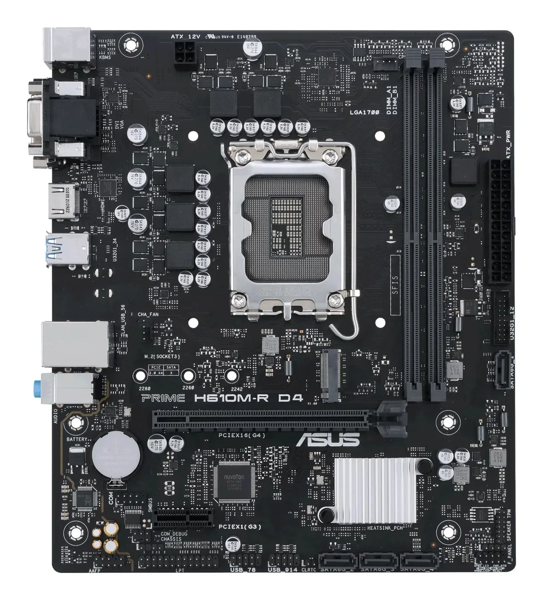 Asus PRIME H610M-R D4 DDR4 LGA1700 mATX -emolevy