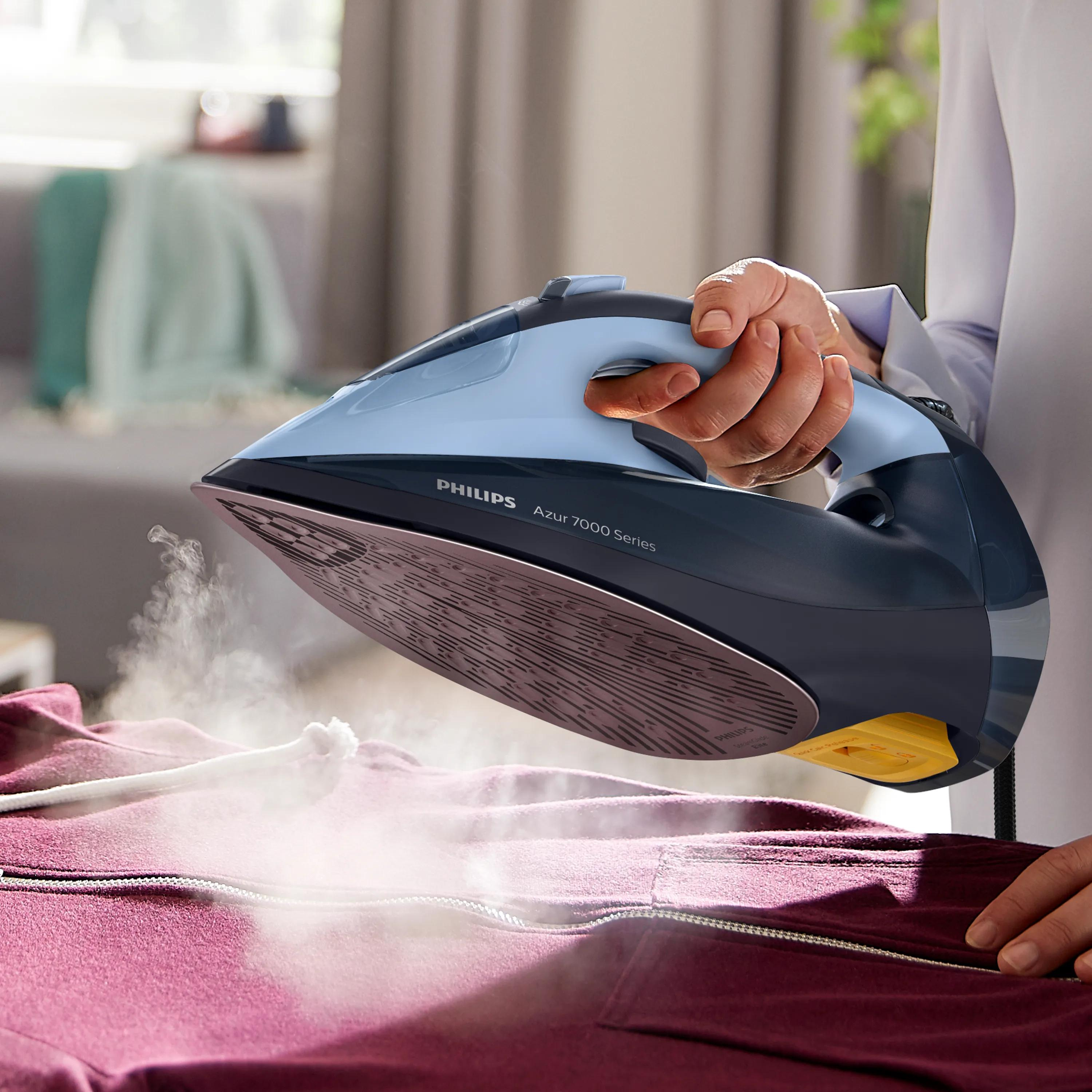 Philips höyrysilitysrauta Azur 7000 Series DST7041 - steam iron - sole plate: SteamGlide Elite