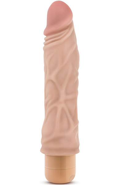 Dr. Skin Cock Vibe 10 Beige 21,5 cm Värisevä dildo