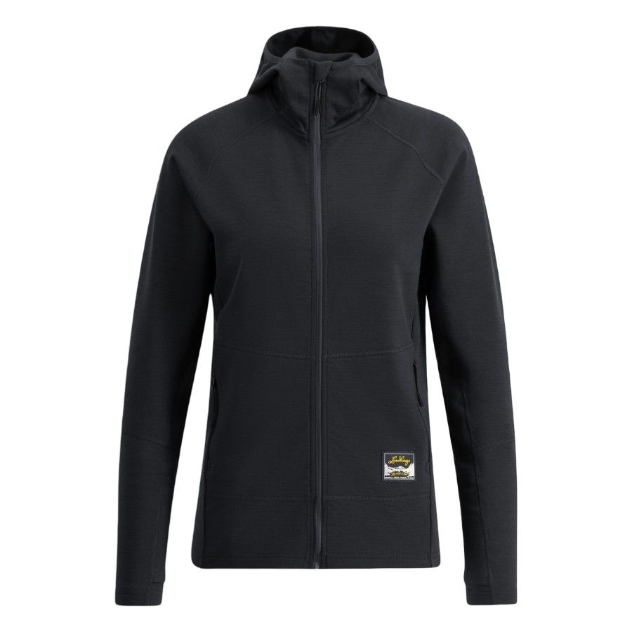Lundhags Tived Merino Hoodie W, välikerros, musta