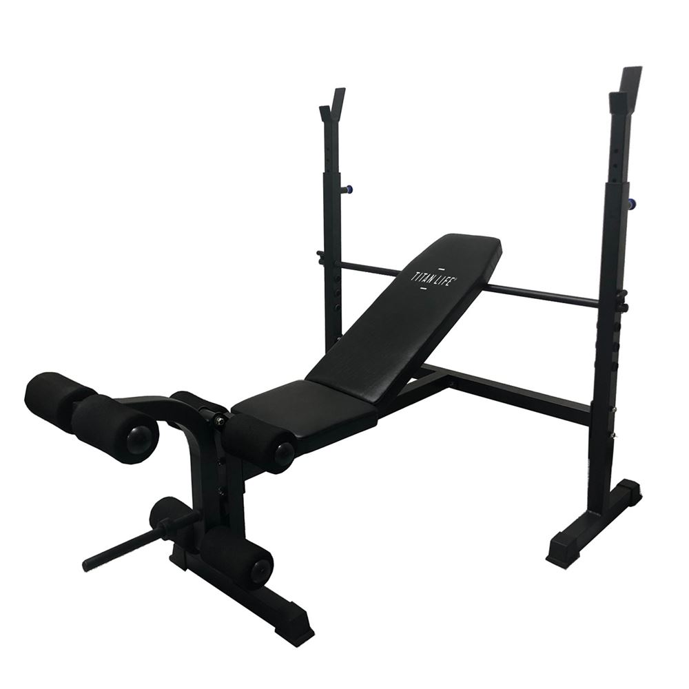 Titan LIFE Essential bench ll, Painonnostopenkki levytankotelineellä