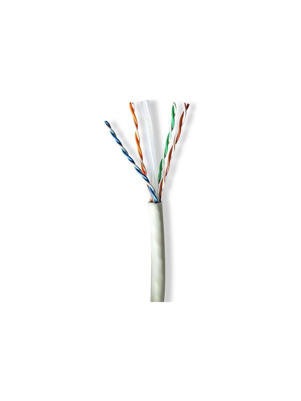 Nedis CAT6a verkkokaapelirulla | Solid | U/UTP | Puhdas kupari | 305 m | Sisäkäyttöinen | Pyöreä | LSZH | Harmaa | Vetolaatikko