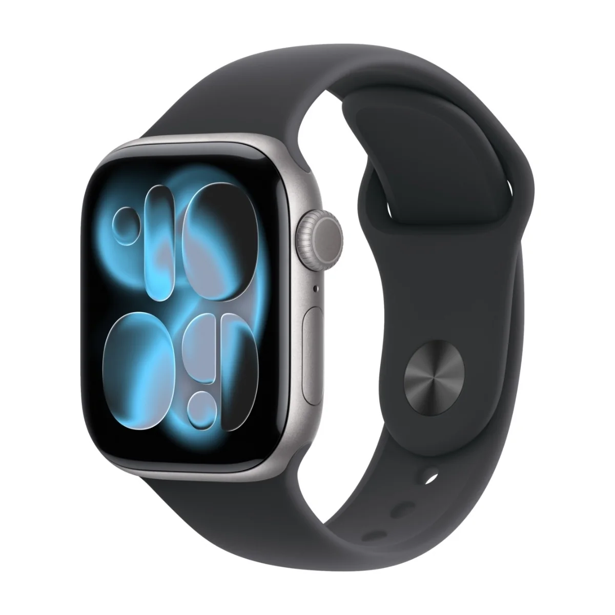 Apple Watch S11 42mm GPS (tähtiharmaa alumiini/musta urheiluran.) S/M