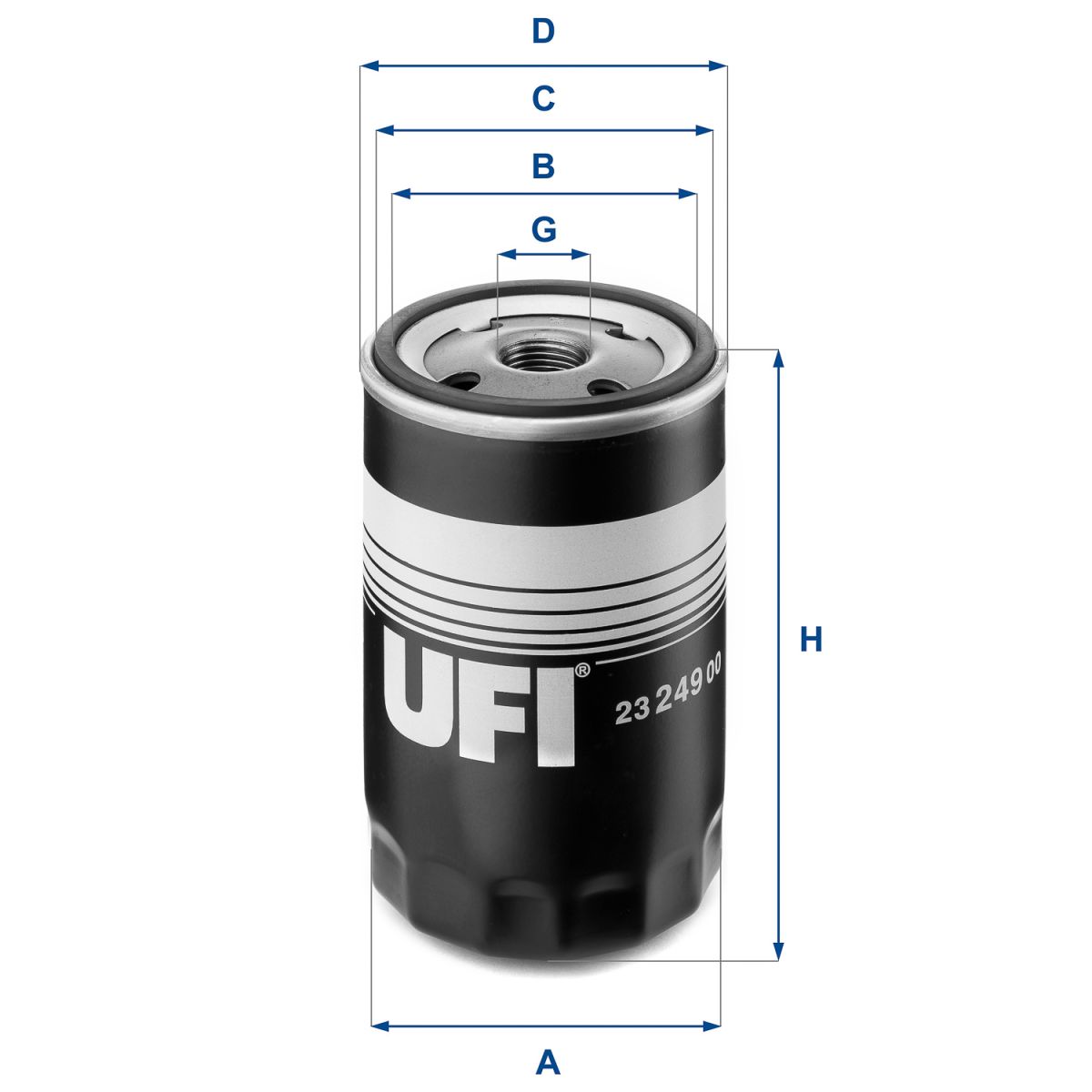 Öljynsuodatin UFI 23.249.00