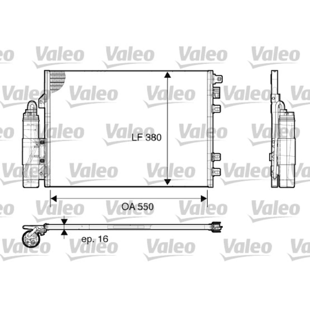 Lauhdutin, ilmastointilaite VALEO 817661